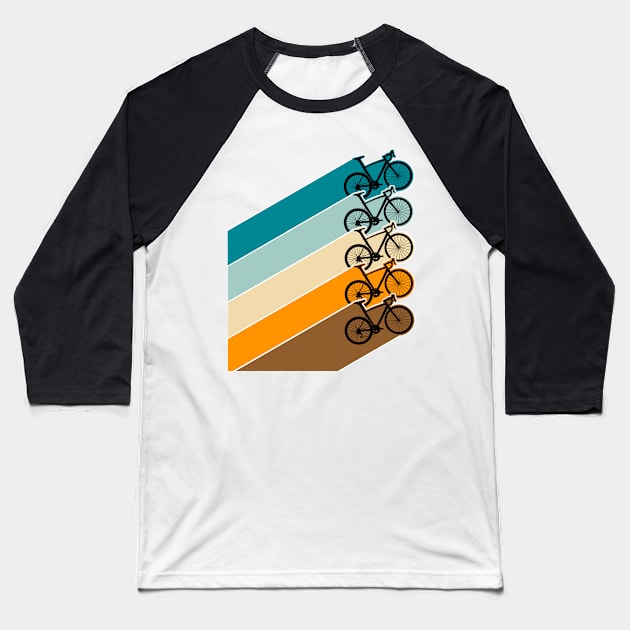 Retro Ride Baseball T-Shirt by Crooked Skull